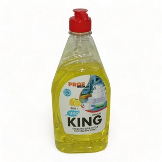 Кинг ср-во для мытья посуды 0,5кг Лимон